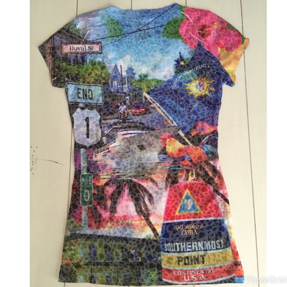 Ladies Key West Fitted Tee - Picture 3 of 5